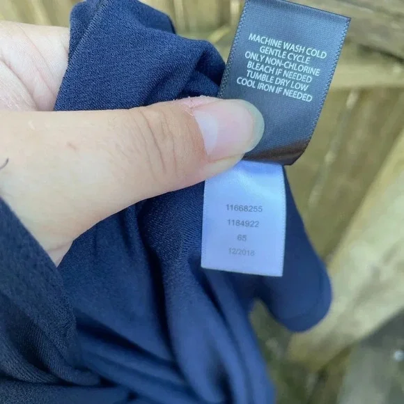 Torrid Navy Sleeveless Wrap Dress - Picture 3 of 5